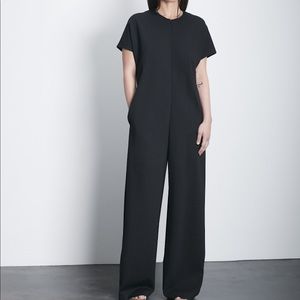 Roucha Jolee crewneck ponti jumpsuit